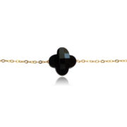 bracelet trefle – noir